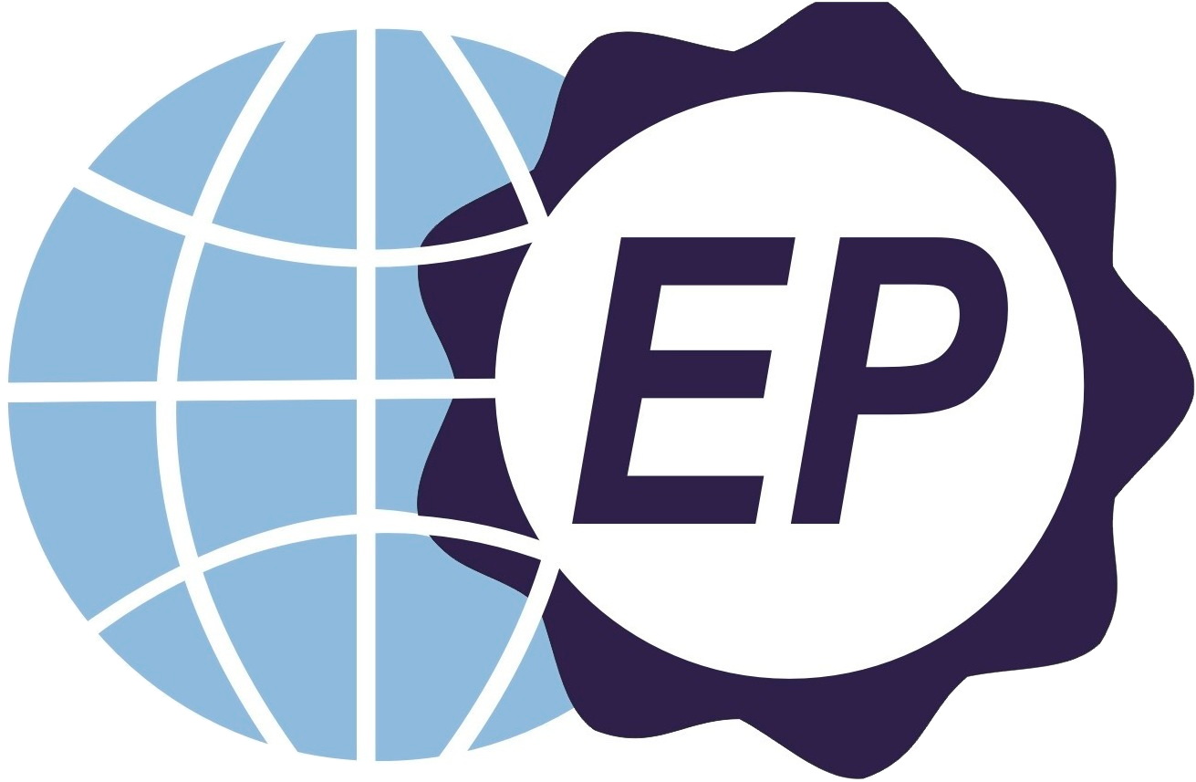 Energy Import Products EP globe and gear logo